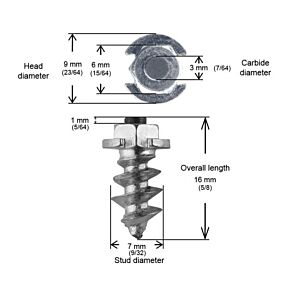IGRIP 15mm Shoulder Screw Studs Qty 100