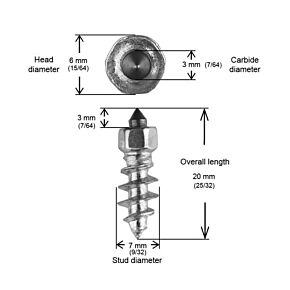IGRIP 18mm Standard Screw Studs Qty 150