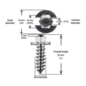 IGRIP 2"-50mm Shoulder Studs Qty 1000