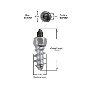 IGRIP 7/16"-11mm Std Screw Studs Qty 100
