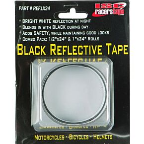 ISC Black Reflective Tape 1/2x24" & 1x24"