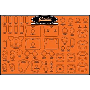 JAMES GASKETS Gasket Display Board Big Twin 99000-evbt