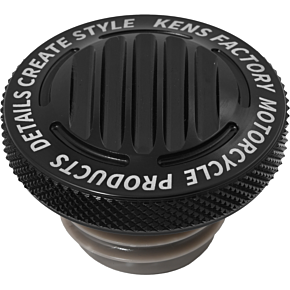 KENS FACTORY Nx Lvl Gas Cap Finned Black Rachet Screw Rh