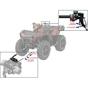 KFI Ap Harness Assault Winch Polaris Kit