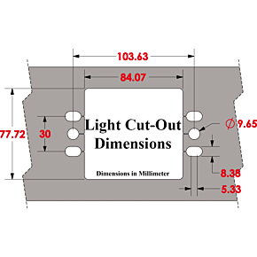 KFI Bumper Light Cover Kit