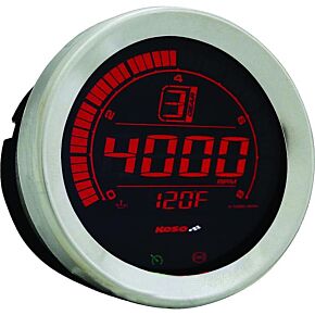KOSO Digital Gauge Cluster Silver Bezel 04-13 Flht And Fltr