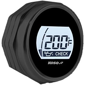 KOSO Digital Oil Dipstick Black Fits 07-16 Flh/flt