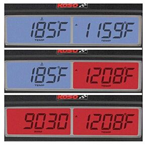 KOSO Dual Egt Gauge Rpm  Water Temp Fast Reacting