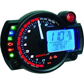 KOSO Gp Style Multi-function Rx-2n Gauge Black Panel 10 000 Rpm