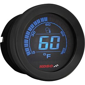KOSO Hd-02 Series Gauge Kit Black Bezel Oil Temp