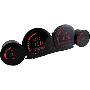 KOSO Led Gauges Red `14-18 Touring Models