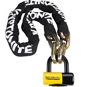 KRYPTONITE Ny Faghettaboudit Chain/disc Lock 5ft Black/yellow