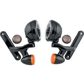 LETRIC LIGHTING CO 4.5" Led Assm W/ Brkt Turns Blk/blk `97-13