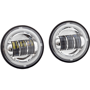 LETRIC LIGHTING CO 4.5" Led Passing Lights Halo Chrome