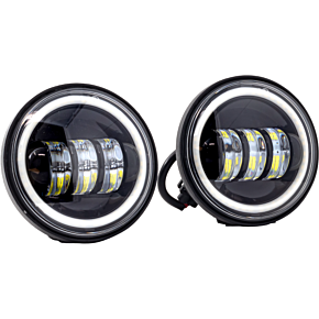 LETRIC LIGHTING CO 4.5" Passing Lamps Black Halo Indian