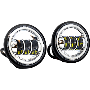LETRIC LIGHTING CO 4.5" Passing Lamps Chrome Halo Indian