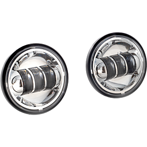 LETRIC LIGHTING CO 4.5" Passing Lamps Chrome Indian