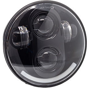 LETRIC LIGHTING CO 5.75" Led Headlight Black W/ Running Light