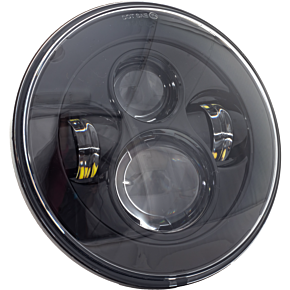 LETRIC LIGHTING CO 7" Headlight Black W/ Mnt Adapter