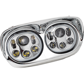 LETRIC LIGHTING CO Led Headlight Chr/chr Halo Fltr `98-13