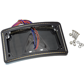 LETRIC LIGHTING CO Perfect Plate Light Curve Blk Flh/flt `14-up