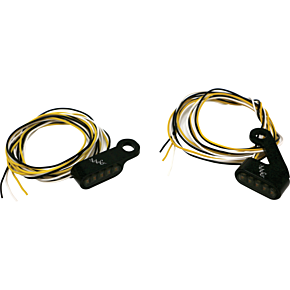 LETRIC LIGHTING CO Switchback Led Turn Signal Black  White Run/amber Turn