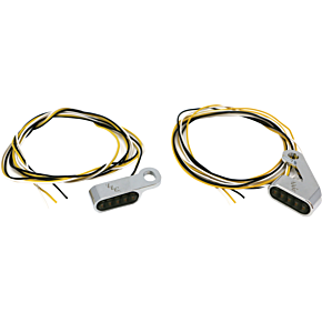 LETRIC LIGHTING CO Switchback Led Turn Signal Chrome  White Run/amber Turn