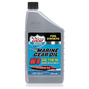 LUCAS Marine Gear Oil Pure Synthetic M8 1qt