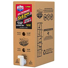 LUCAS Sxs Synthetic Engine Oil 0w40 6 Gal Bib