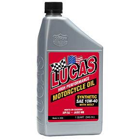 LUCAS Synthetic High Performance 4t Oil W/moly 10w-40 1qt