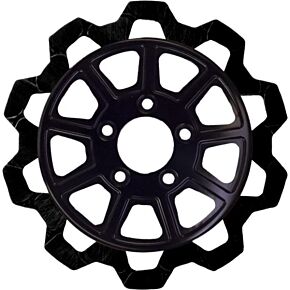LYNDALL BRAKES 9 Spoke Rotor  Rear Blk/blk Bow Tie 11.8" 7mm