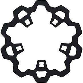 LYNDALL BRAKES Enforcer 1 Piece Rotor Front Black 11.8