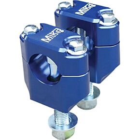 MIKA METALS Bar Clamps Rubber Mounted 1-1/8" Blu
