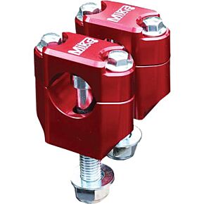MIKA METALS Bar Clamps Rubber Mounted 1-1/8" Red