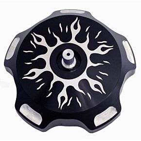 MODQUAD Billet Gas Cap (black Flames)