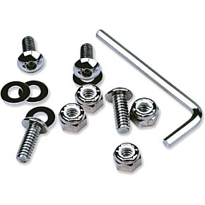 MOTION PRO Chrome License Plate Frame Hardware