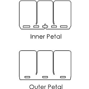 MOTO TASSINARI Vforce 3 Replacement Petals