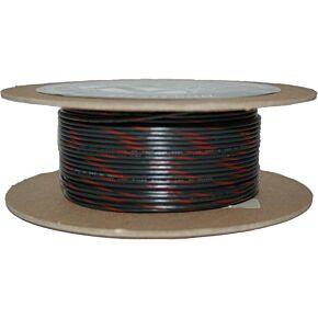 NAMZ CUSTOM CYCLE 100' Spool 20-gauge Wire (black/red Stripe)