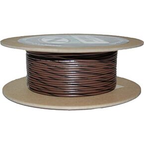 NAMZ CUSTOM CYCLE 100' Spool 20-gauge Wire (brown/black Stripe)