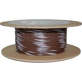 NAMZ CUSTOM CYCLE 100' Spool 20-gauge Wire (brown/white Stripe)