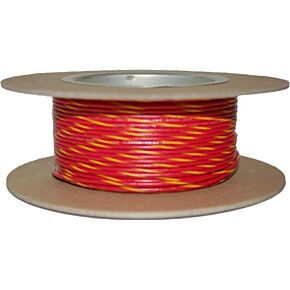 NAMZ CUSTOM CYCLE 100' Spool 20-gauge Wire (red/yellow Stripe)