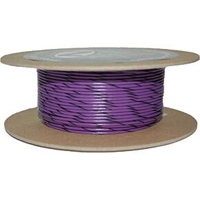 NAMZ CUSTOM CYCLE 100' Spool 20-gauge Wire (violet/black Stripe)