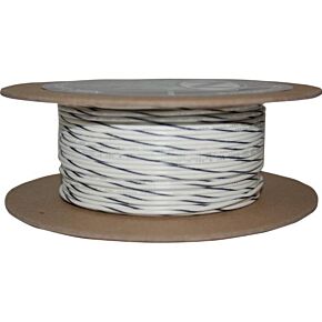 NAMZ CUSTOM CYCLE 100' Spool 20-gauge Wire (white/black Stripe)