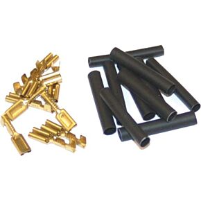 NAMZ CUSTOM CYCLE 1/8" Female Crimp Term 10pk 22-16g Heat Shrnk Hd 9904