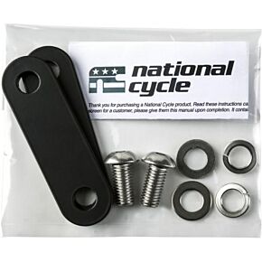 NATIONAL CYCLE Footrest Mount/pr Black 76mm Comfort Bar Gl1800