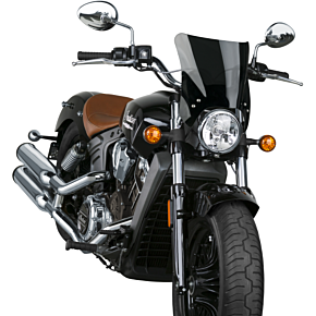 NATIONAL CYCLE Mohawk Windshield Dark Tint Chrome Hardware
