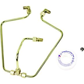 OLD STF Brass Rocker Box Split Oil Line