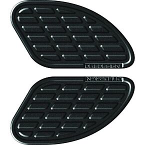 ONE EMBLEMS Tankpad Soft Touch Leather L&r Black