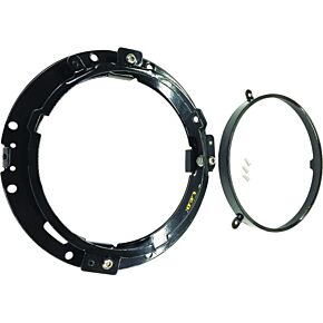 Adapter Ring And Wiring Harness Mounting Bracket Blk