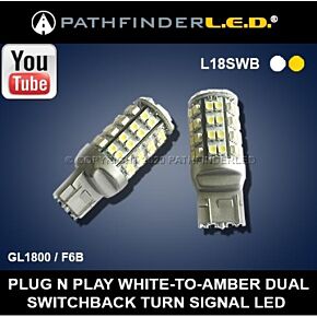 PATHFINDER Led Turn Signal Bulbs Switchback White/amber Pair